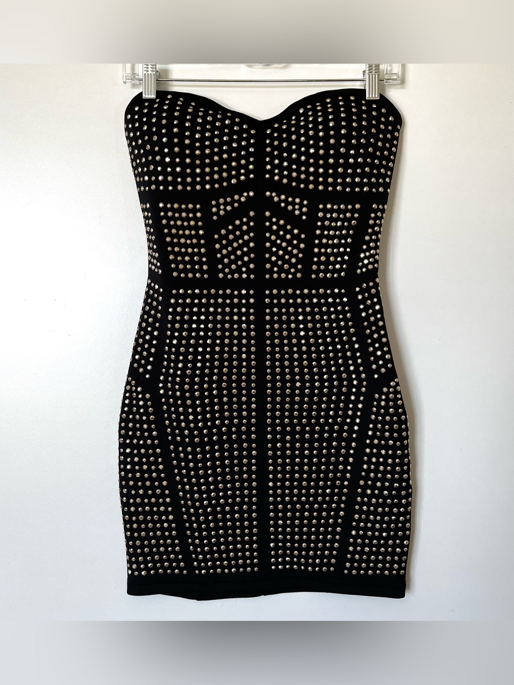 ═ ▲▽△▽▲ ═

Bebe Studded Black Strapless Bodycon Dress